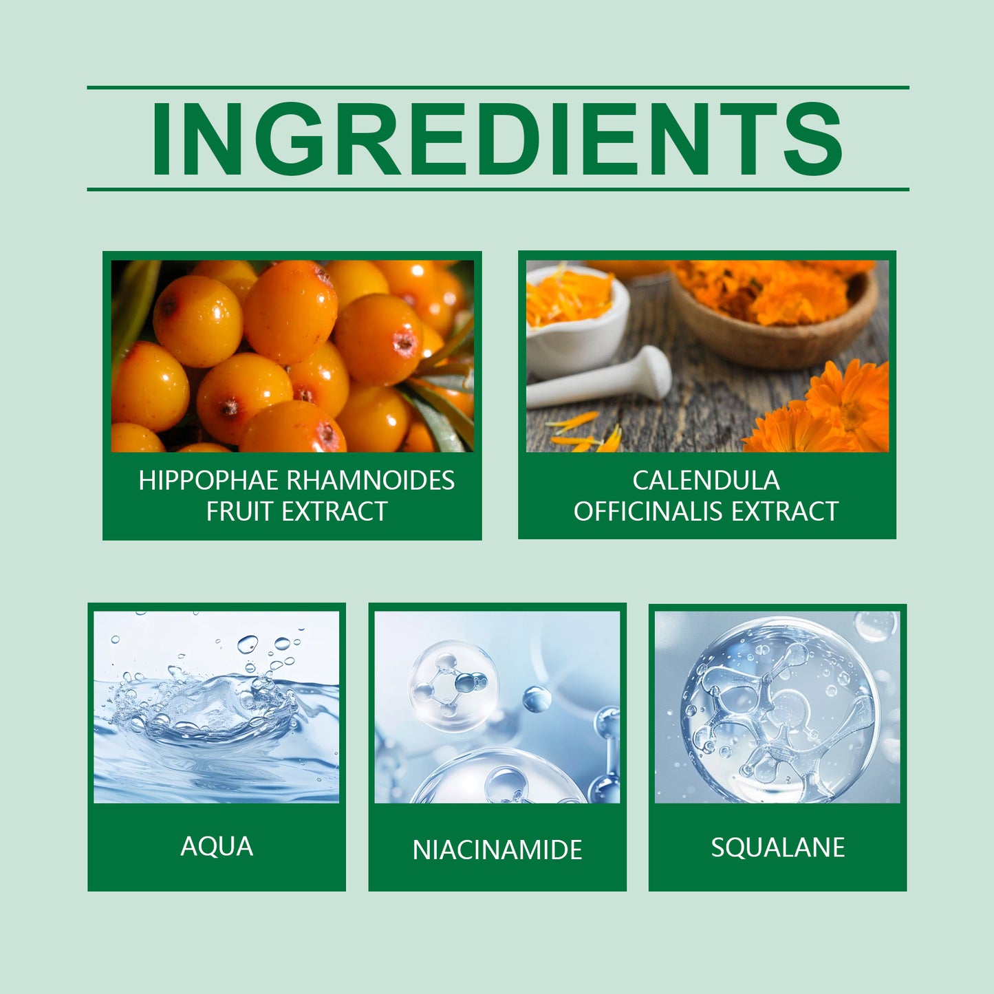 Brightening Face Cream with Seabuckthorn & Squalane for Dark Spots