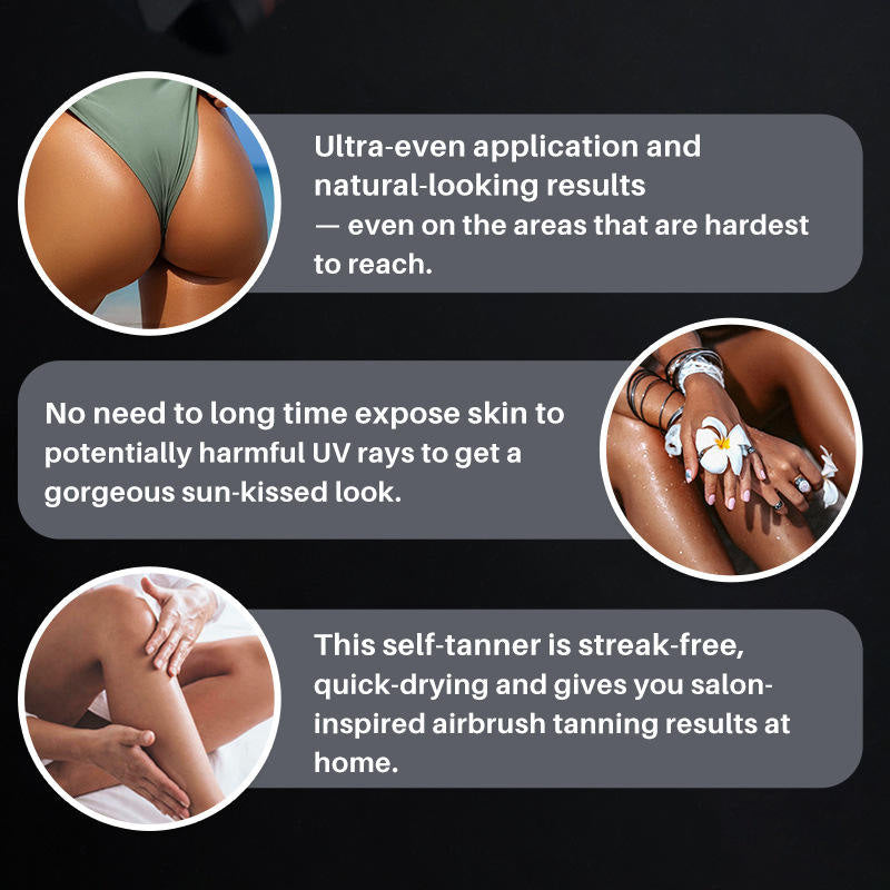 Natural Organic Self Tanning Drops - Hydrating Bronzing Serum for Face & Body