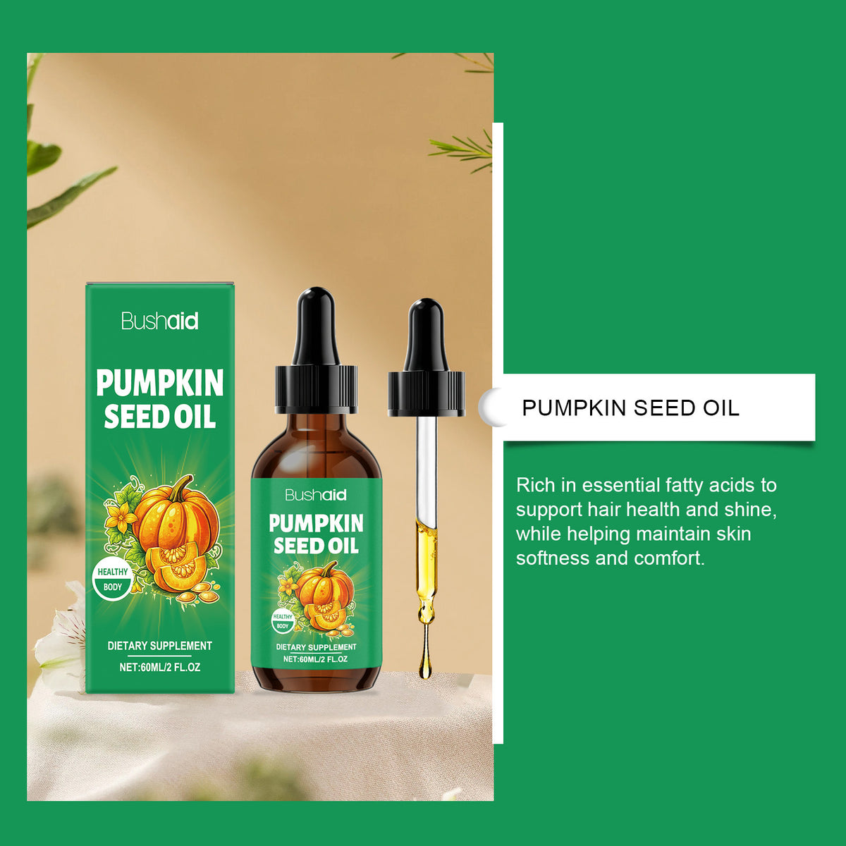 Pumpkin Seed Oil Drops 60ml