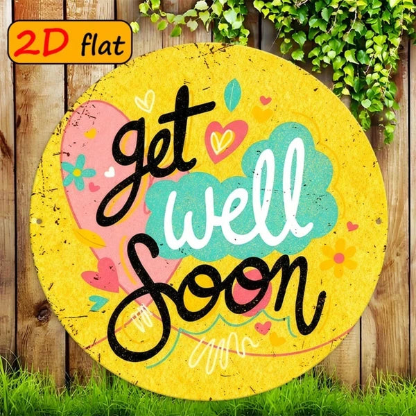 Metal Tin Wall Decoration - 20 cm x 20 cm