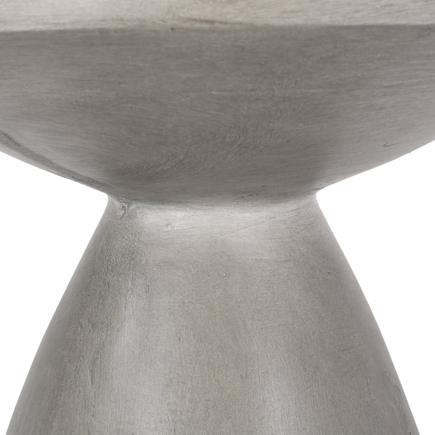 Lightweight Concrete Outdoor Side Table - Light Grey