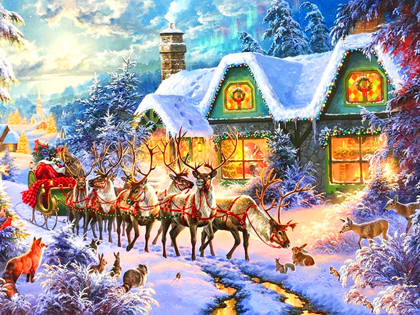 Winter Landscape Diamond Painting Kit - Embroidery Art & Craft