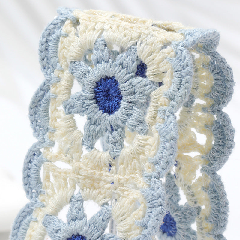 Cotton Flower Hair Band - Blue Floral