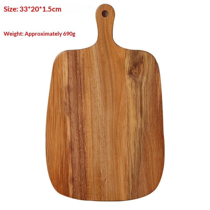 Ash Wood Breadboard with Handle - Irregular Shape, Multiple Sizes