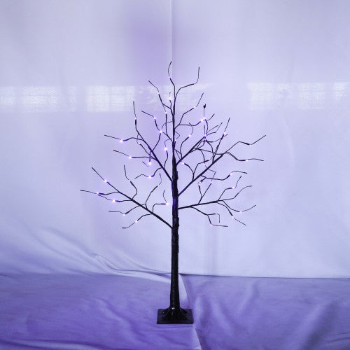 Halloween Spooky Tree with Purple Lights - 4FT, 5FT, 6FT Set