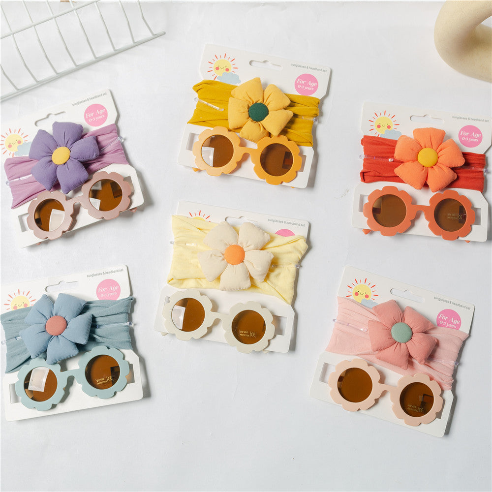 Children's Hair Band Glasses Set - Kids Hair Accessories for 3-6 Years