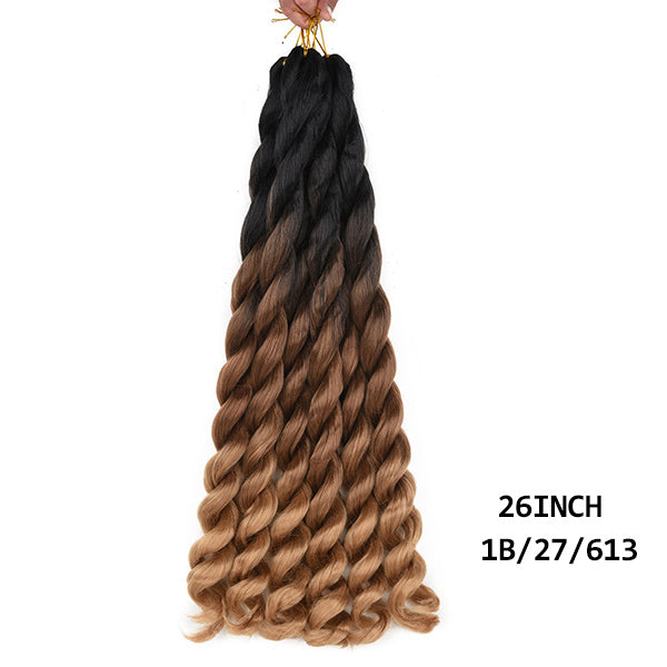 Big Curly Dirty Braid Crochet Wig - 22 inches