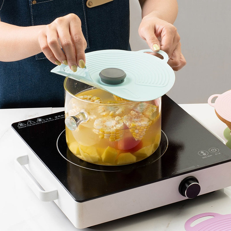 Silicone Food Cover Set - Spill-Proof, Airtight, Reusable Pot Lids 15-31cm