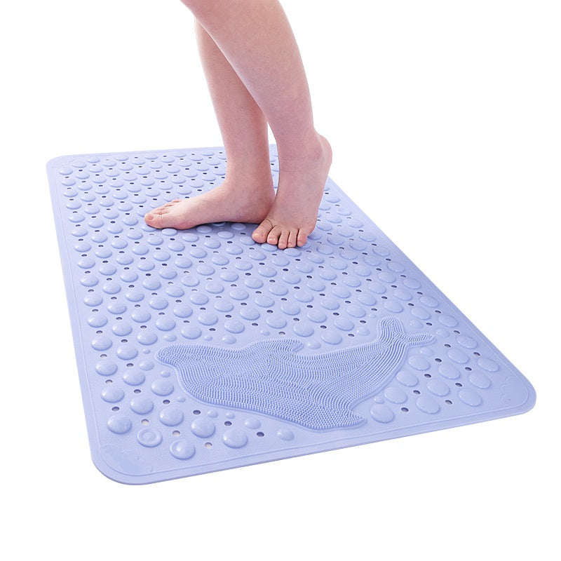 Non-slip Bathroom Floor Mat with Suction Cups - Waterproof and Drop Proof