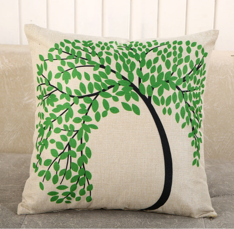 Decorative Cartoon Print Pillow Covers & Cushions for Sofa Bed Bedroom