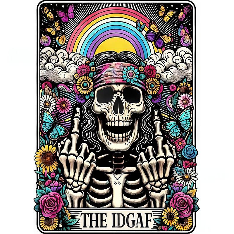 Halloween Skull 5D DIY Diamond Painting Full Drill Wall Art Kit - 30x40cm