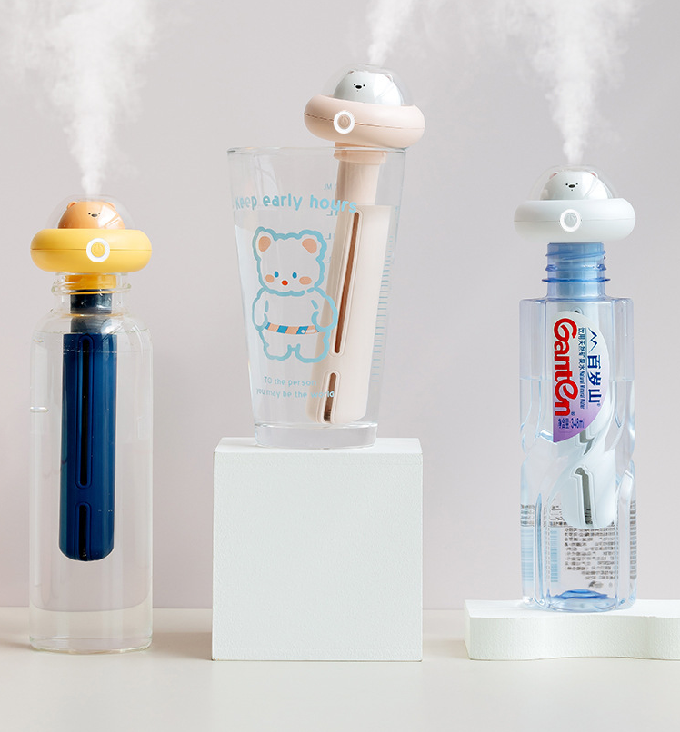 Portable Cartoon USB Humidifier - Cute Home & Office Air Moistener