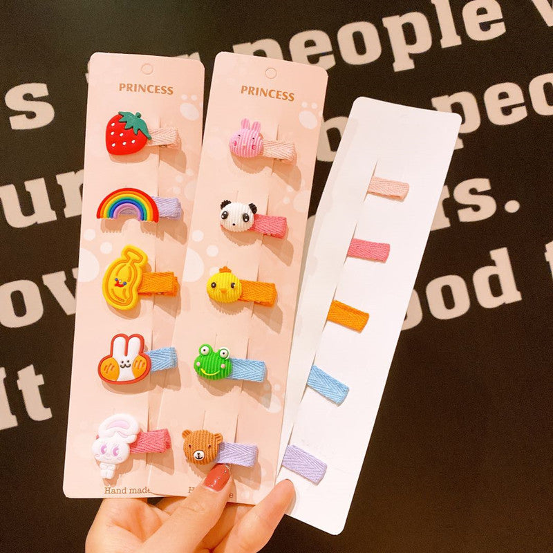 Children's Hair Accessories Set - Cute Flower & Animal Hairpins for Kids