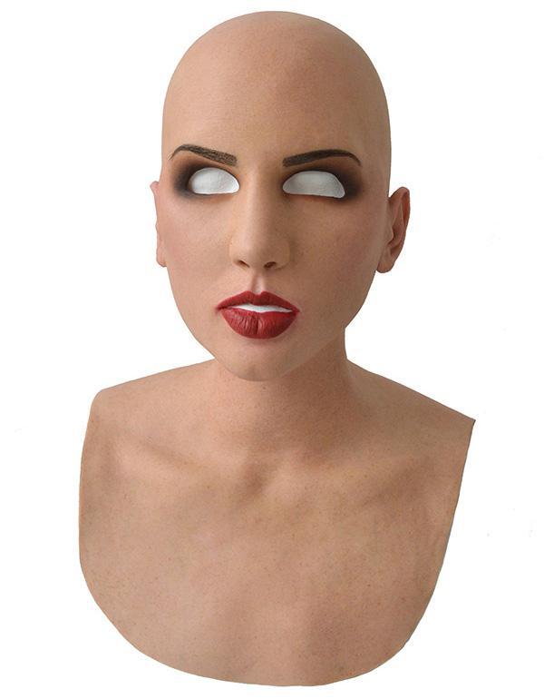 Ultra-Soft Halloween Mask Realistic Rubber Face Cover for Party & Costume