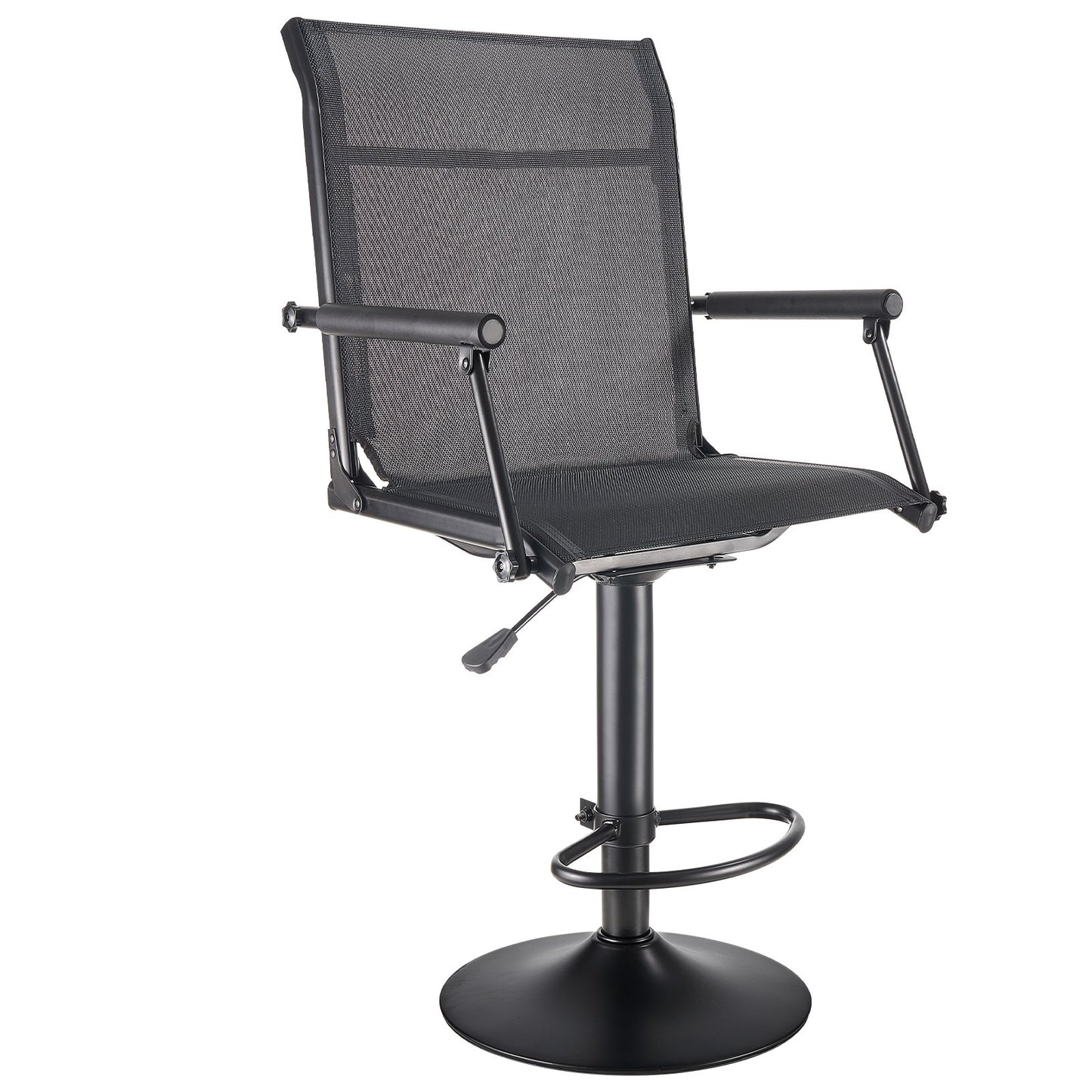 Heavy-Duty Hunting Chair with Swivel, Adjustable Height, Padded Armrests, 300 Lbs Capacity