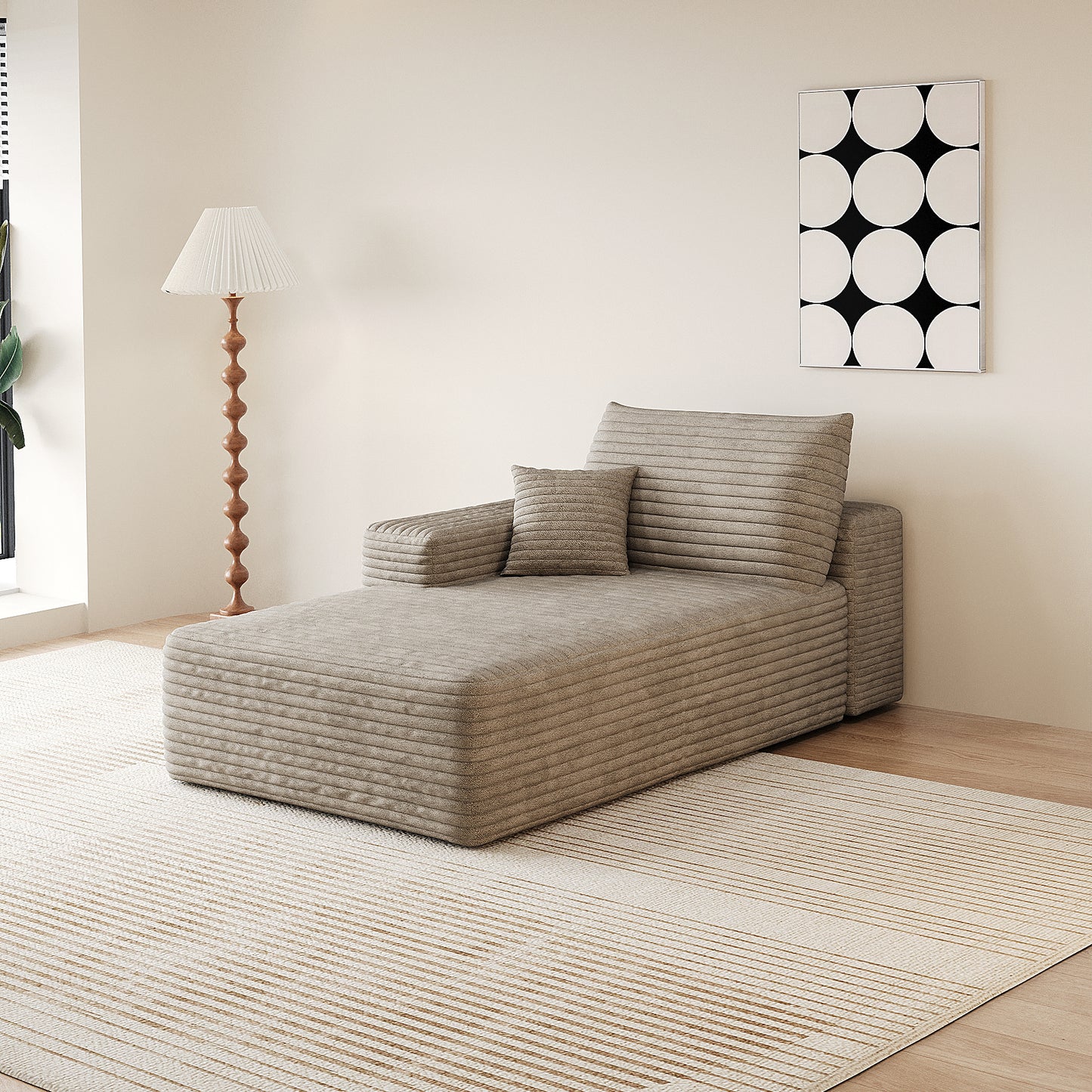 Camel Left Sleeper Chair - Y165-L Model