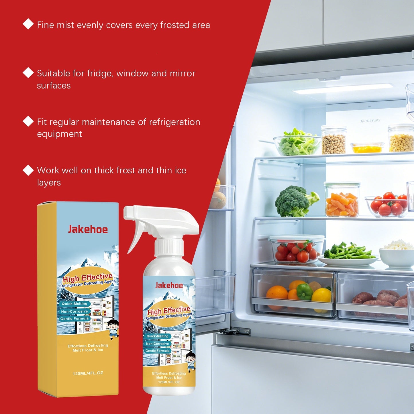 120ml Refrigerator Defrosting Agent - Efficient Ice Melt Solution