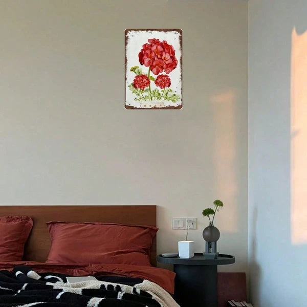 Metal Tin Wall Decoration - 20 cm x 20 cm Art Sign