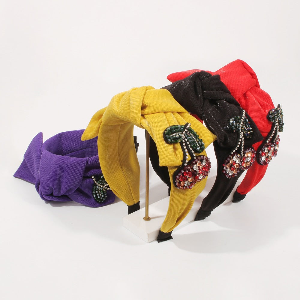 Crystal Fabric Hair Band – Geometric Style Headband