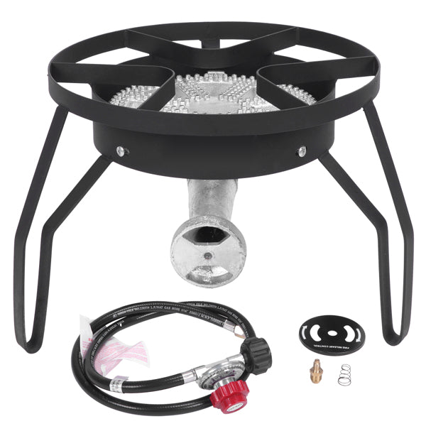 Outdoor Gas Burner Stove 200,000 BTU High Pressure Propane Cooker Kit