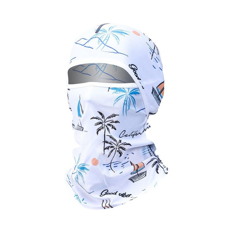 Full Face Sun Protection Mask - Lightweight Ice Silk Neck Gaiter Scarf