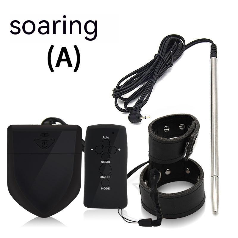 Men's Electric Shock Penis Ring Urethral Plug with Remote Control - Adult Wellness