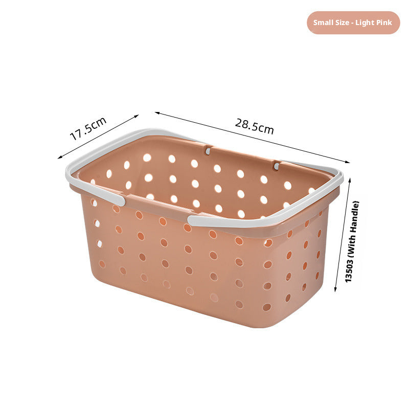 Medium Beige Clothes Basket - Durable Plastic Laundry Hamper, 1 Piece