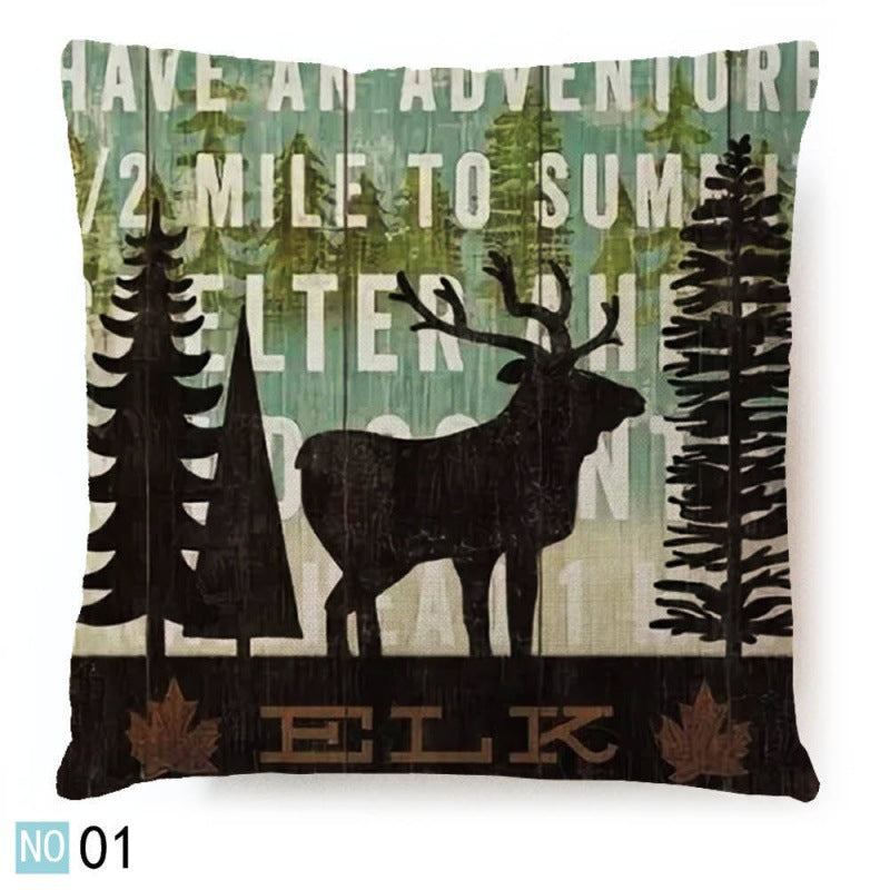 Animal Print Pillowcase - Retro Fashion Home Decor Bedding 45x45CM