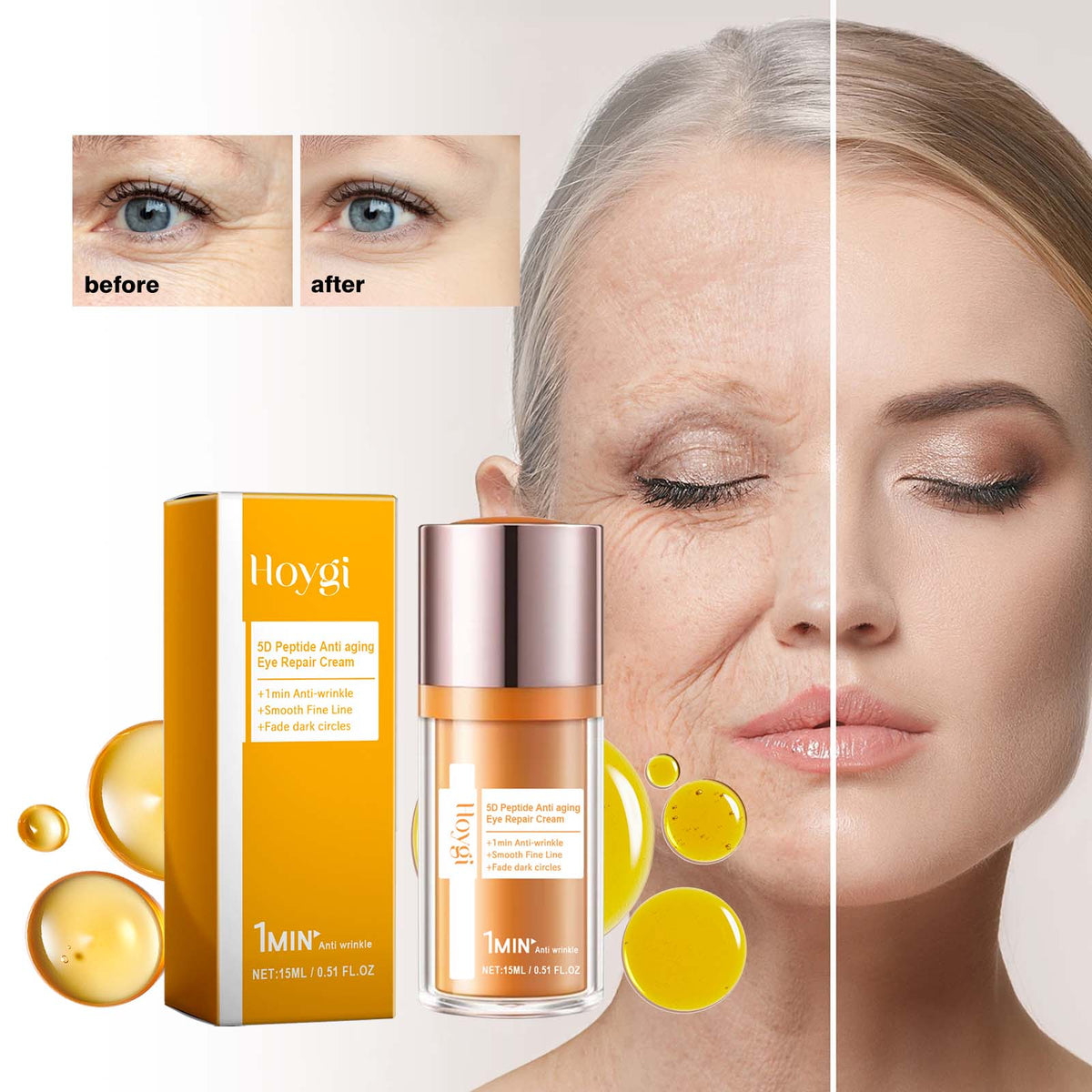 5D Peptide Anti Aging Eye Repair Cream 15ml 1box