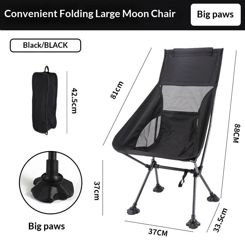 Outdoor Folding Chair with Mesh Backrest - Lightweight & Breathable for Garden & Patio