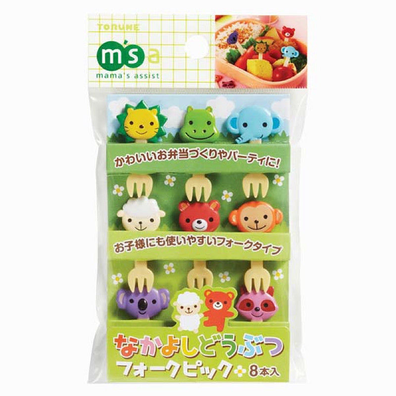 Children's Fruit-Shaped Bento Fork Set - Cute Animal & Character Styles