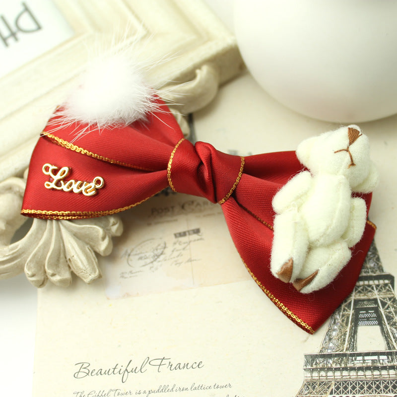 Christmas Hair Clip Set - Cute Bow, Flower & Holiday Styles for Women