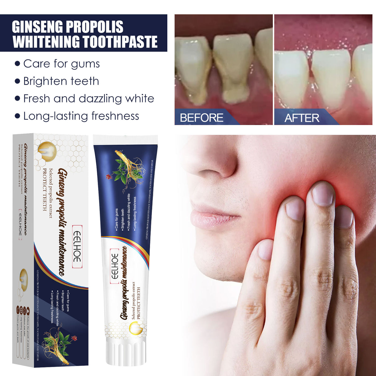 Ginseng Propolis Whitening Toothpaste 100g
