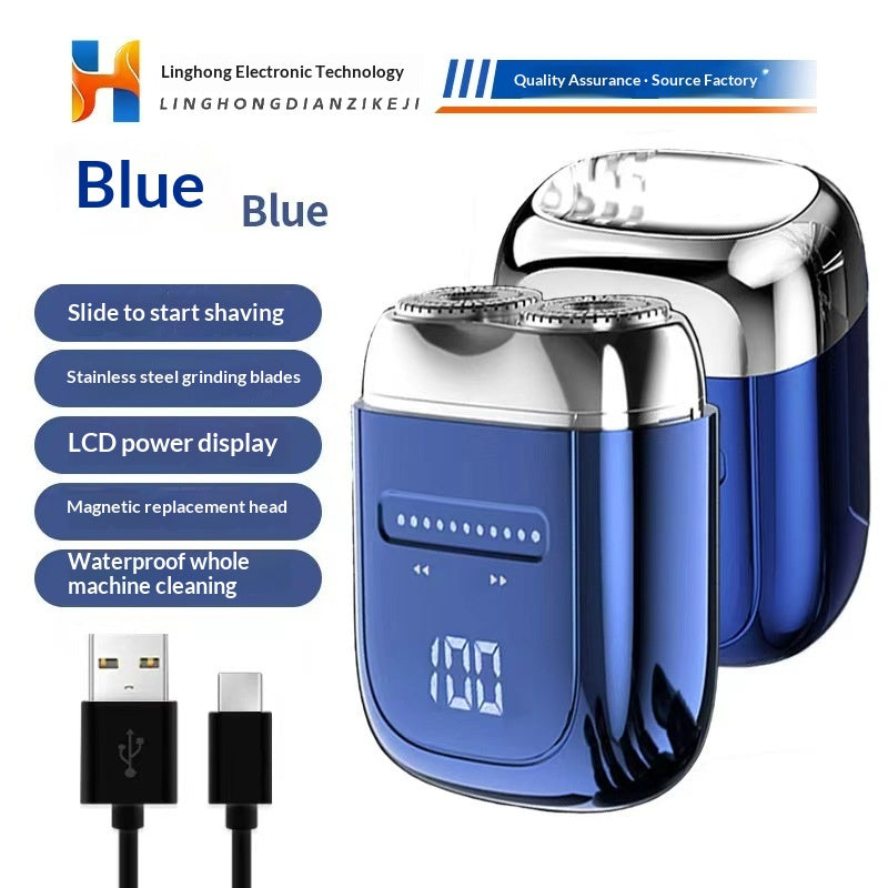 LED Digital Display Electric Shaver - Rechargeable Wet & Dry Razor