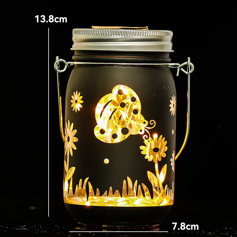 Outdoor Waterproof Night Lamp for Garden Patio Yard - Round 13.8x7.8cm