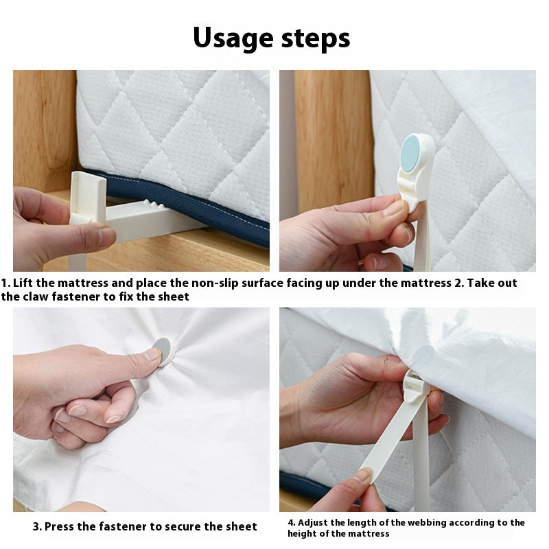 Invisible Sheet Holders Non-Slip Duvet Cover Clips Adjustable Buckle Set