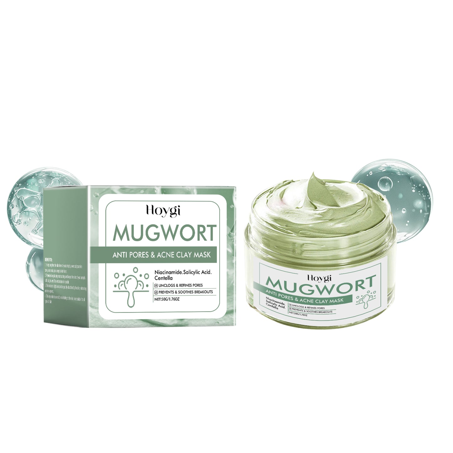 Green Tea Facial Cleansing Mask for Blackhead Removal & Oil Control