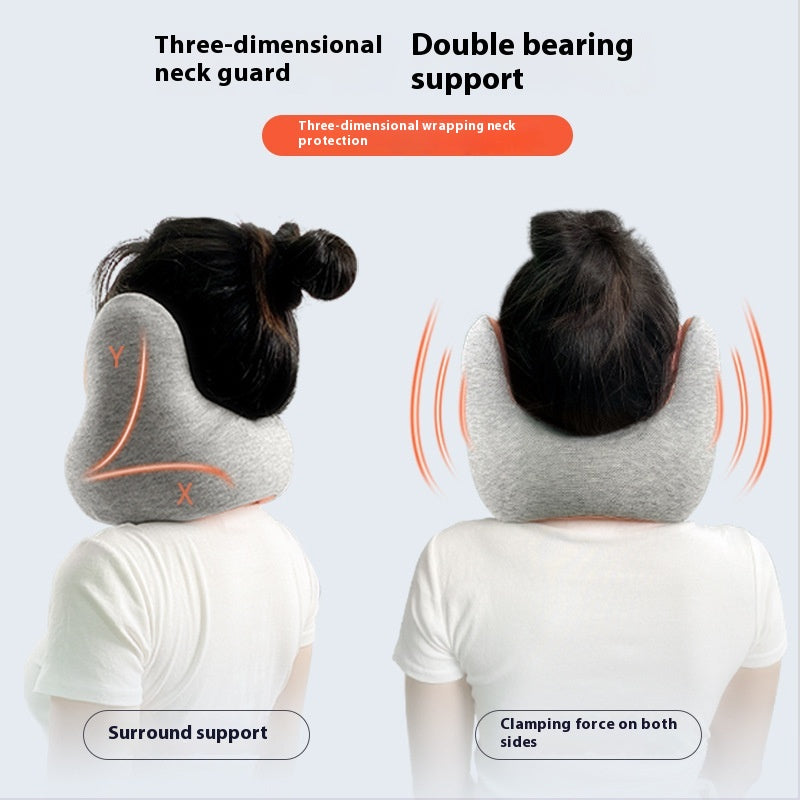 Travel Neck Pillow Memory Foam Noise Reduction U-Shaped Support