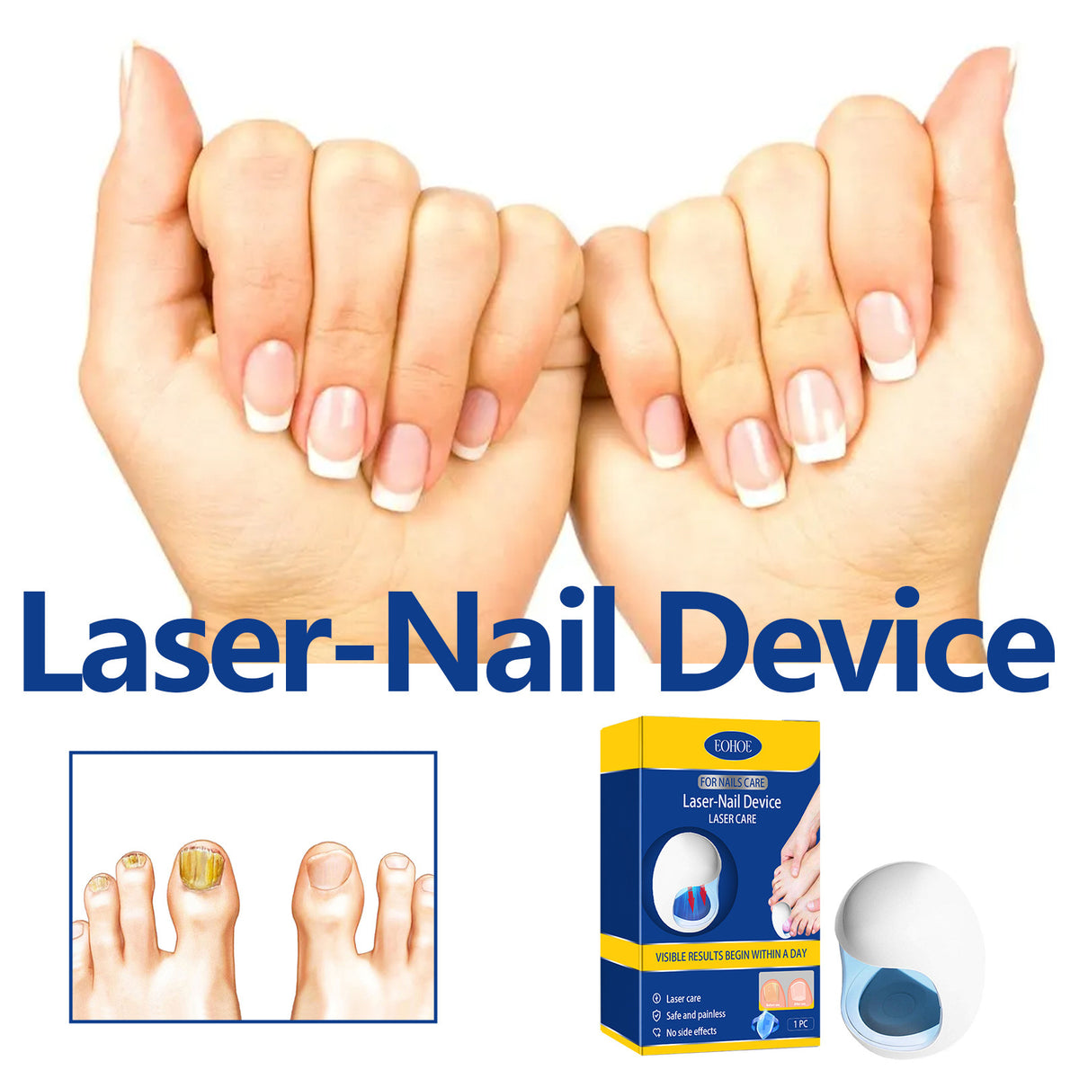 Nail Care Phototherapy Device for Soft Nail Repair - 1 Piece