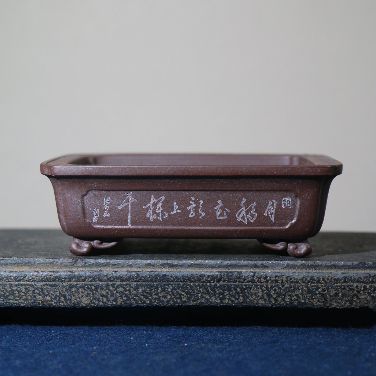 Rectangular Handmade Flower Pot - Purple Sand Clay Indoor Garden Planter
