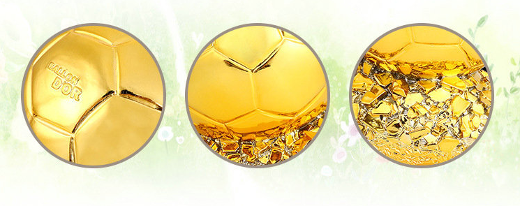 Football Trophy 21cm MVP Award Gold Plating Celebration Decor