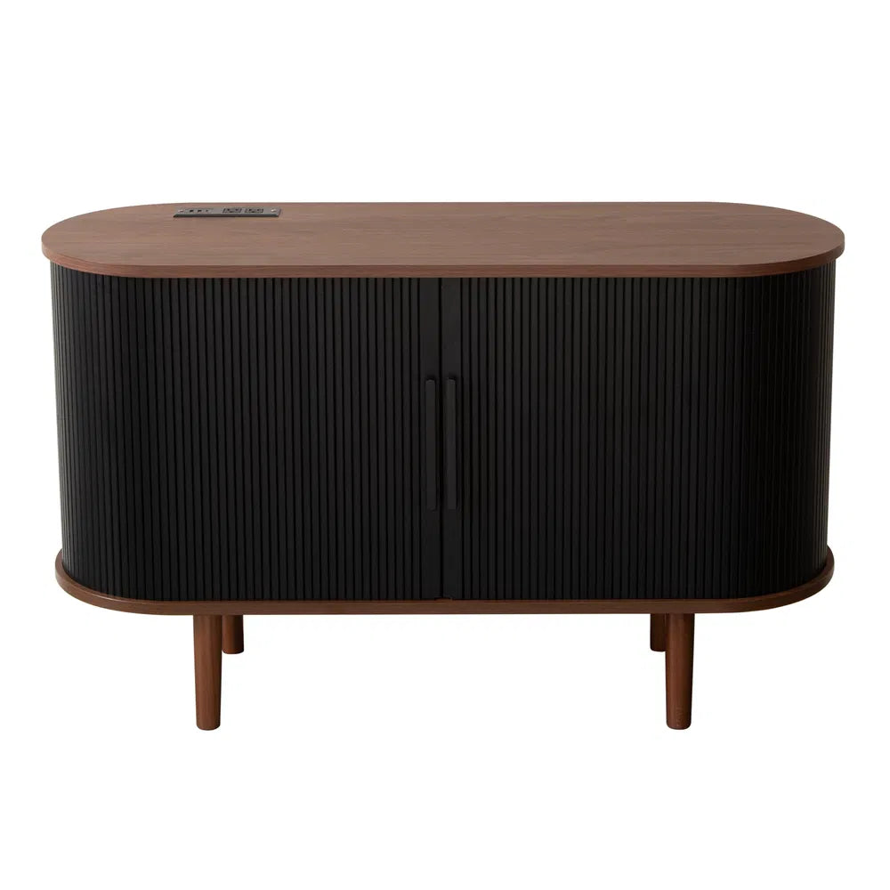 Modern Fluted Sideboard Cabinet with Storage for Dining Room