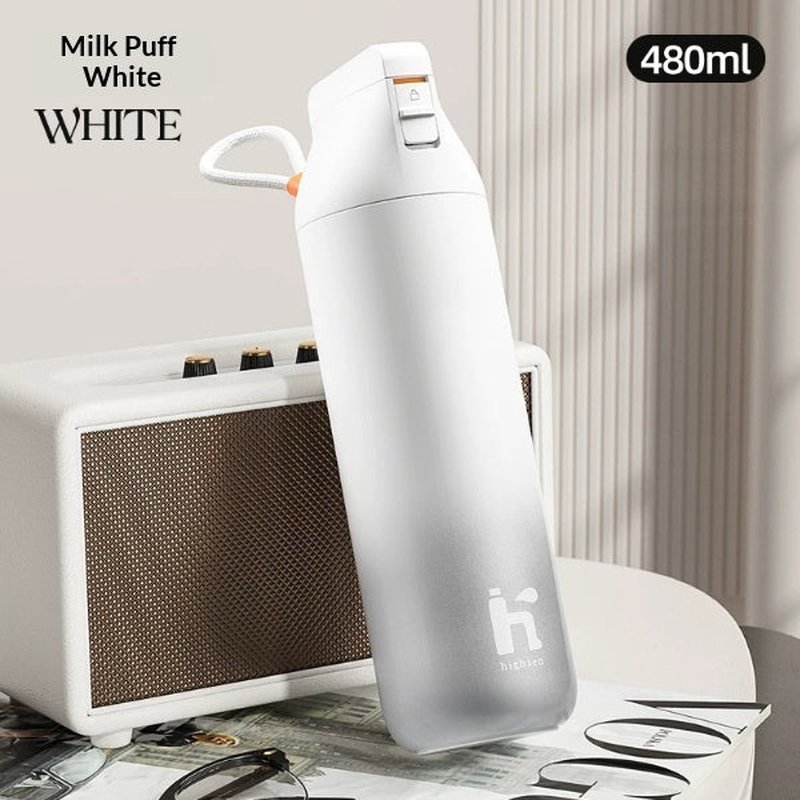 Stainless Steel Sports Water Bottle with Insulation & Leakproof Lid