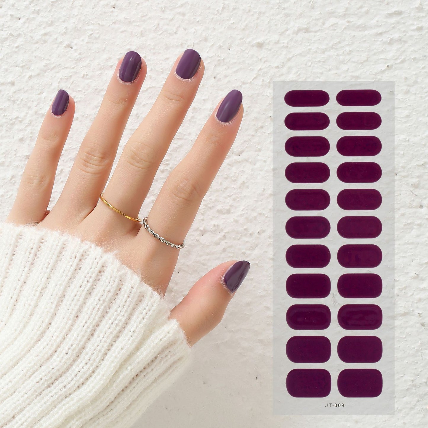 Semi-Curing Nail Art Stickers with Phototherapy Gel for Nail Art Kits