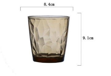 Acrylic Restaurant Tea Cup - Transparent Octagon Drinkware, Shatter-Resistant