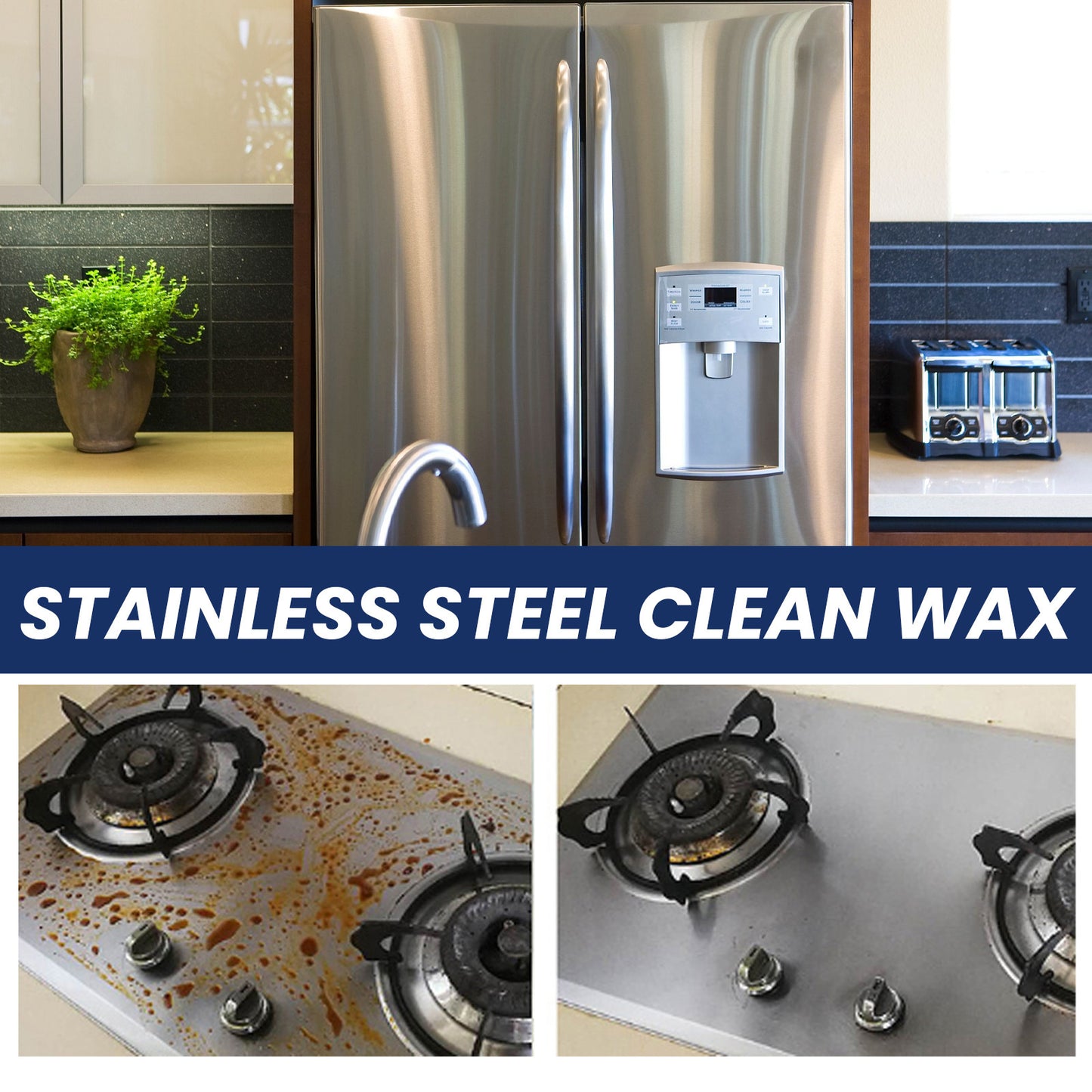 Stainless Steel Cleaner Cream for Heavy Oil Rust & Scale Removal - Multiple Quantities
