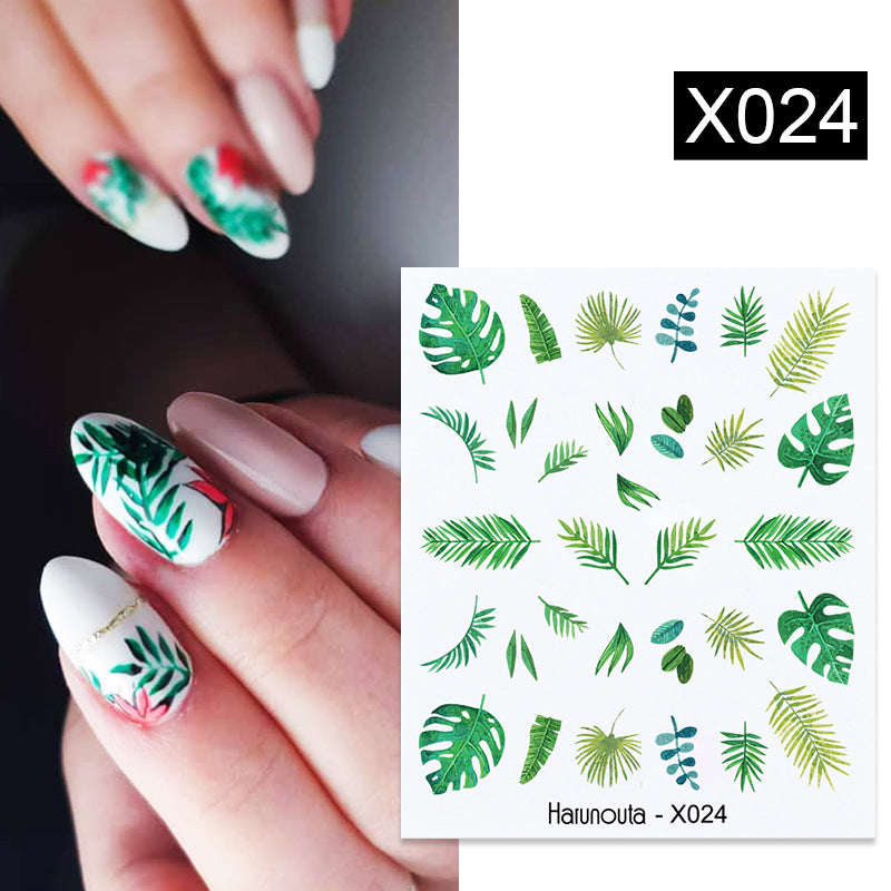 Nail Art Butterfly Sticker Flower Leaf Decal Kit - Assorted Formats
