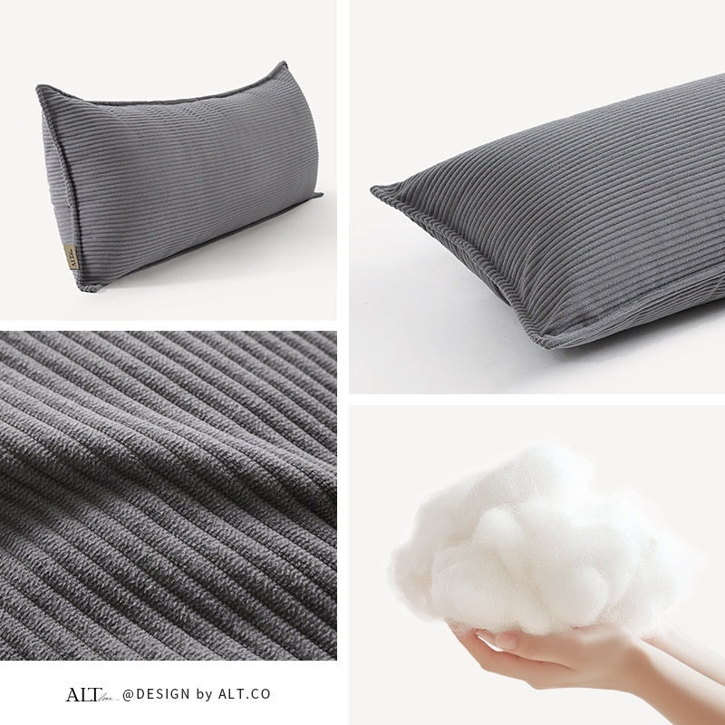 High-End Corduroy Sofa Cushion Set - Rectangular Throw Pillow with Cover & Insert