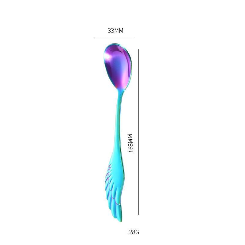 Stainless Steel Wing Spoon - Creative Tableware for Kitchen & Dining