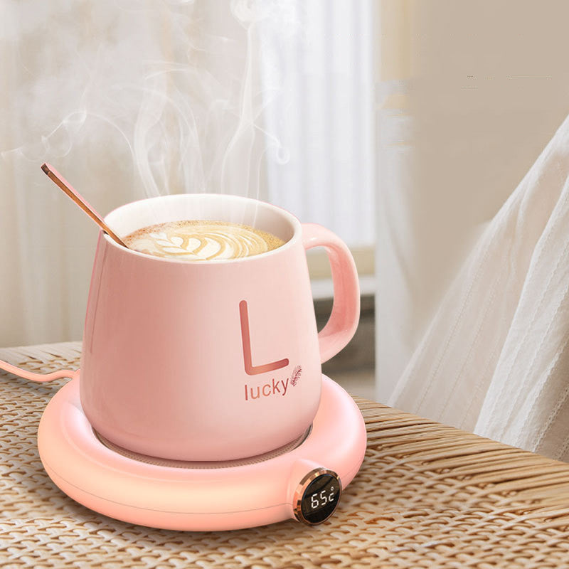 Coffee Mug Warmer Plate - USB & 220V Desktop Heating Coaster for Hot Drinks